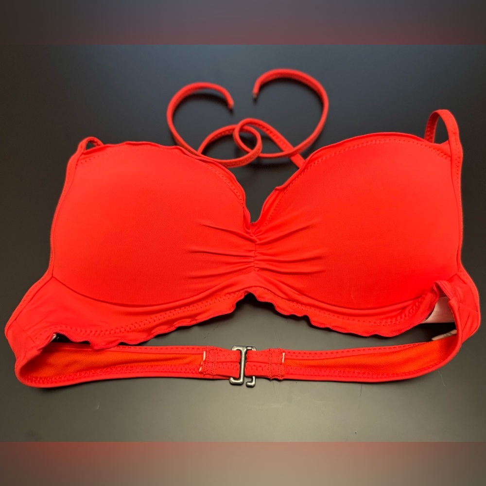 Hobie Halter Red Push-Up Bikini Top – Size Small